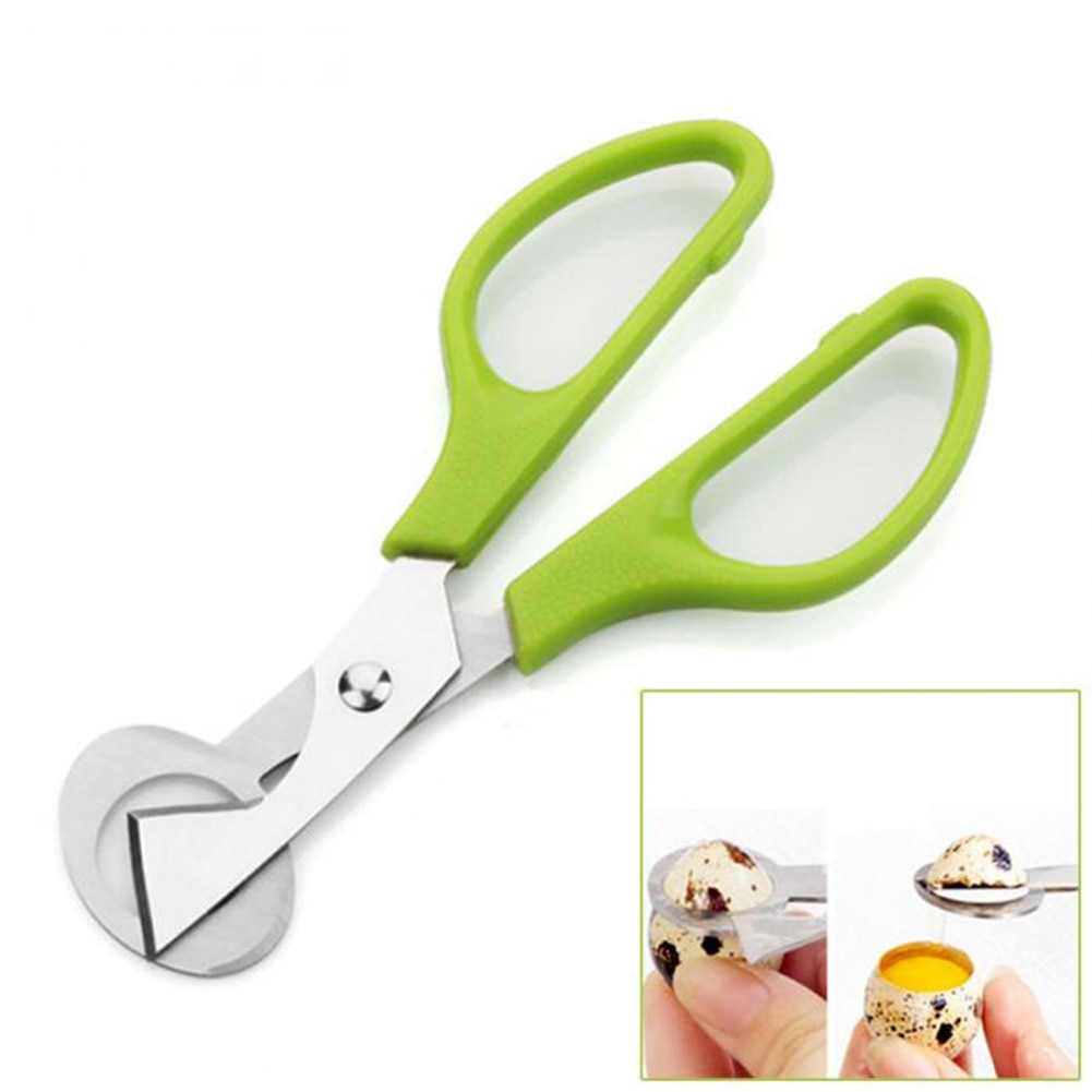 Mão cozinha lâmina ferramenta abridor tesoura para ovos de codorna cracker abridor cortador de charuto de aço inoxidável codorna ovo conchas tesoura