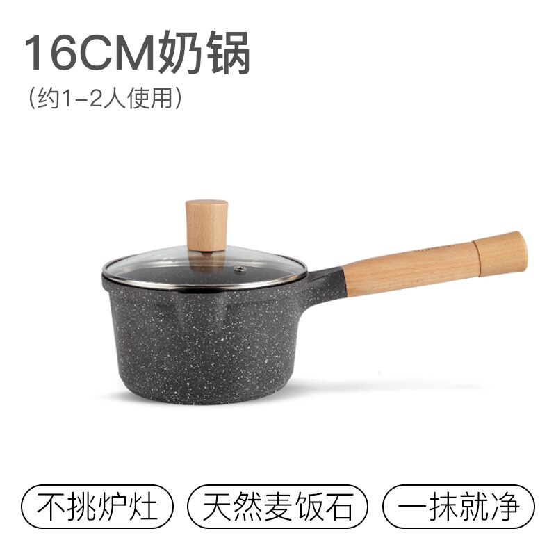 Maifan-Olla pequeña de piedra para leche para bebé, olla antiadherente para comida de bebé, olla para fideos instantáneos, olla para leche hervida: pot 3 24 delivery