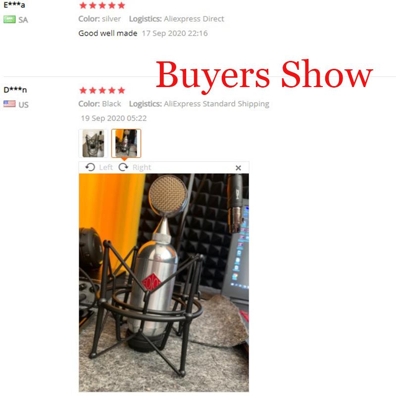 Metal Shock Mount Stand Microphone Spider Suspension Shockproof Mic Holder Clip Bracket