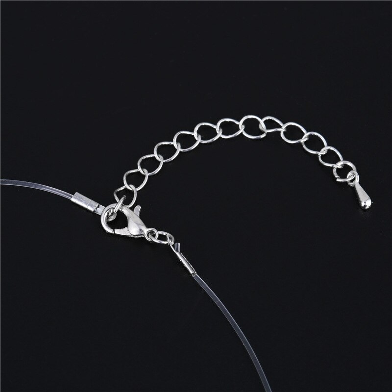 Persoonlijkheid Transparante Vislijn Ketting Femme Onzichtbare Chain Crystal Zircon Ketting Voor Vrouwen Partij Sieraden Kraag