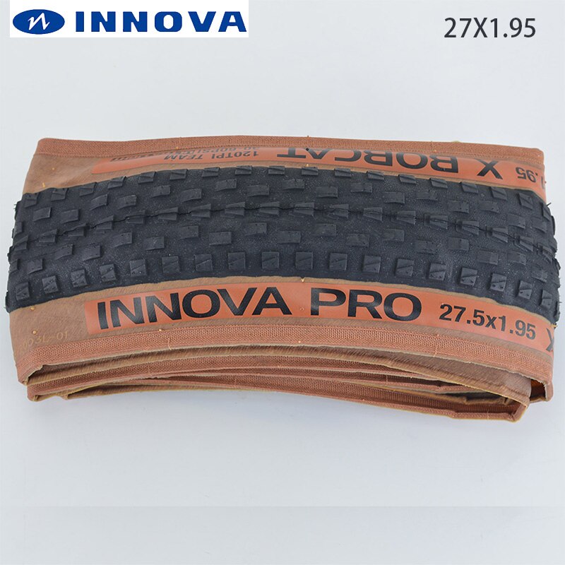 INNOVA X BOBCAT Mountain MTB Bike 26*1.95 27.5*1.95 29x1.95 Bike Tires 120 tpi Folded Very light Skinwall 1pcs Cycling Tires: 27.5x1.95 1Pcs
