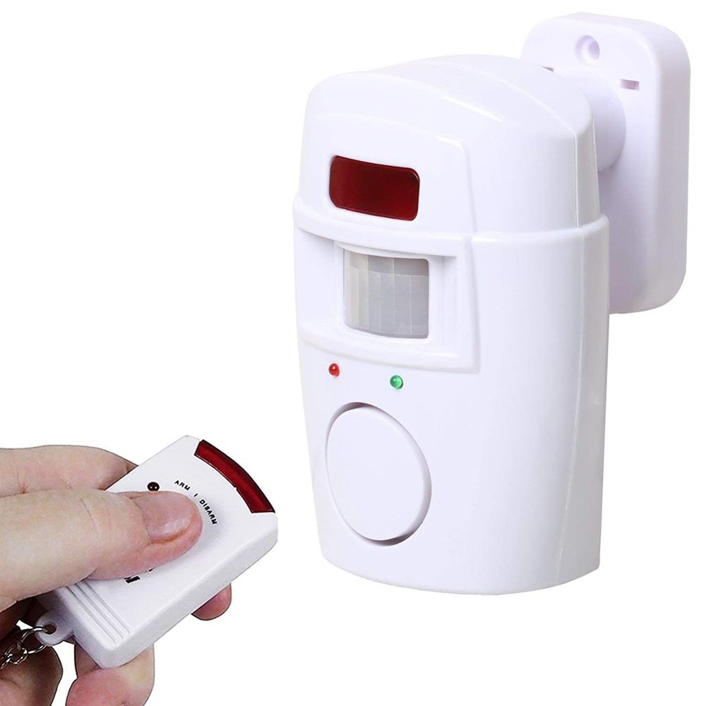 Wireless Motion Sensing Alarm Battery Powered Security for Garden Sheds Garage and Caravans