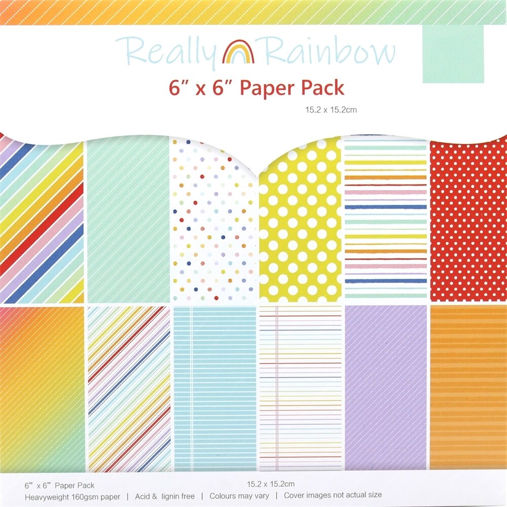 Kscraft 12 Vellen Echt Rainbow Scrapbooking Pads Papier Origami Art Achtergrond Papier Card Making Diy Plakboek Craft
