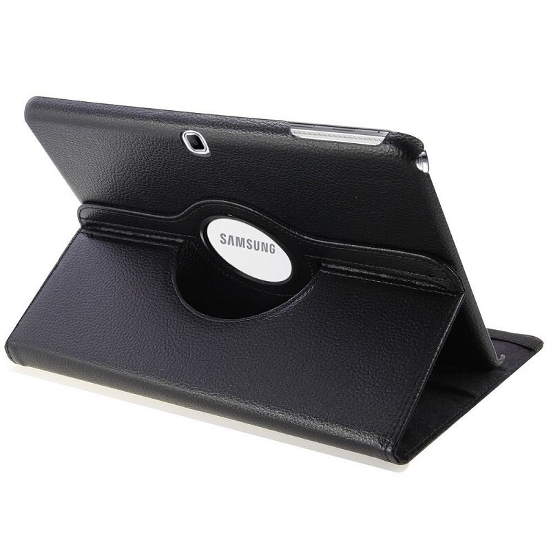 360 graden draaibare flipcover voor samsung galaxy tab 4 10.1 sm-t530 m-t531 m-t535 tablet smart stand cover met film + pen