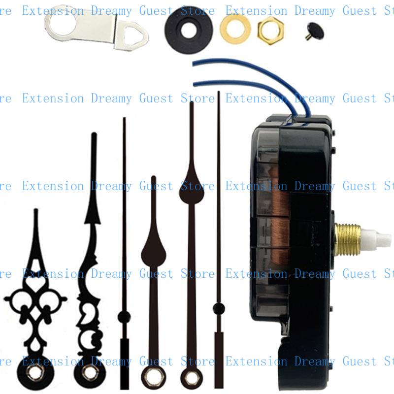 652F Quartzs Clock Movement Set Battery Operated Replacement Part for Wall Clocks Crafting Projects Repair Part J0063+026+005: Clear
