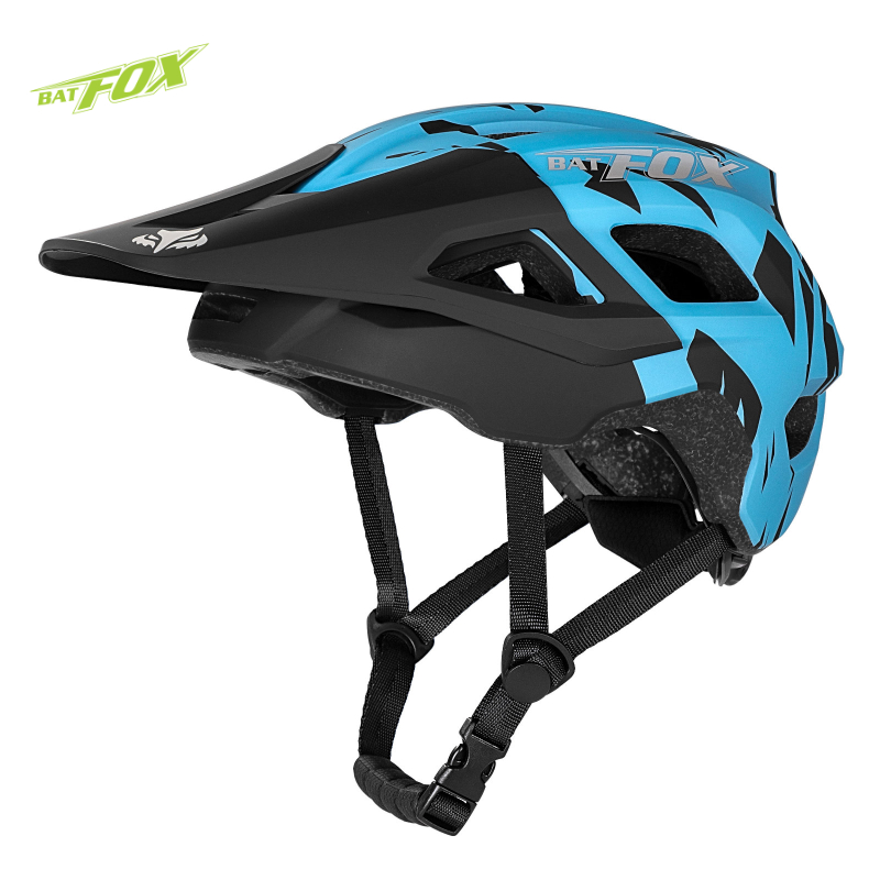 BATFOX casque de cyclisme intégralement moulé VTT visière casque de vélo hommes femmes casco bicicletas hombre vtt casques: M / vert militaire