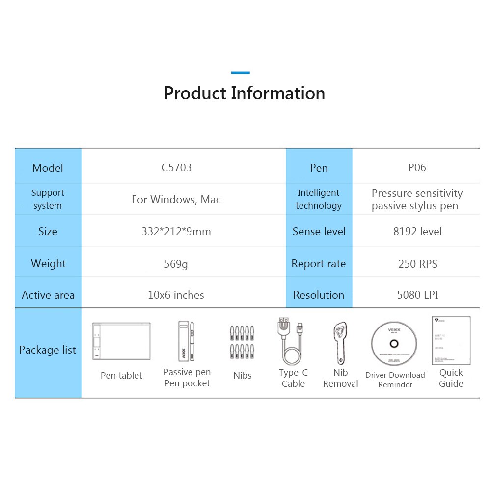 VEIKK A30 Digitale Grafiken Zeichnung Tablette 10*6 zoll Stift Tabletten mit 8192 Ebenen passiv Stift für Verknüpfungen/rechte Hand Geste