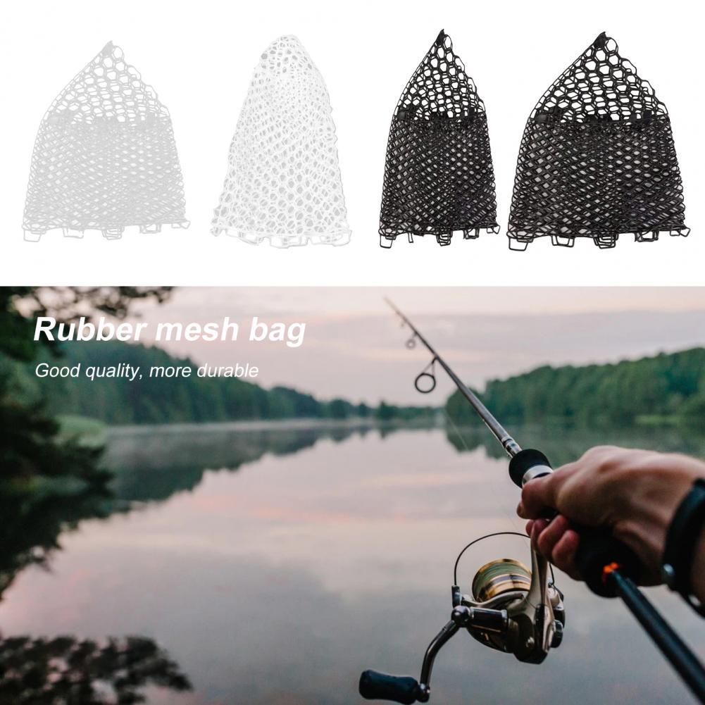 Fish Landing Net Large Rubber Fish Net Multifunction Ultralight Simple Wear-Resistant Landing Dip Net