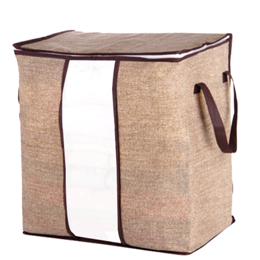 Przenośna torba robić przechowywania ubrań z włókniny, składany organizer robić szafy na poduszki, kołsuchy, kocyki i pościel: 5c
