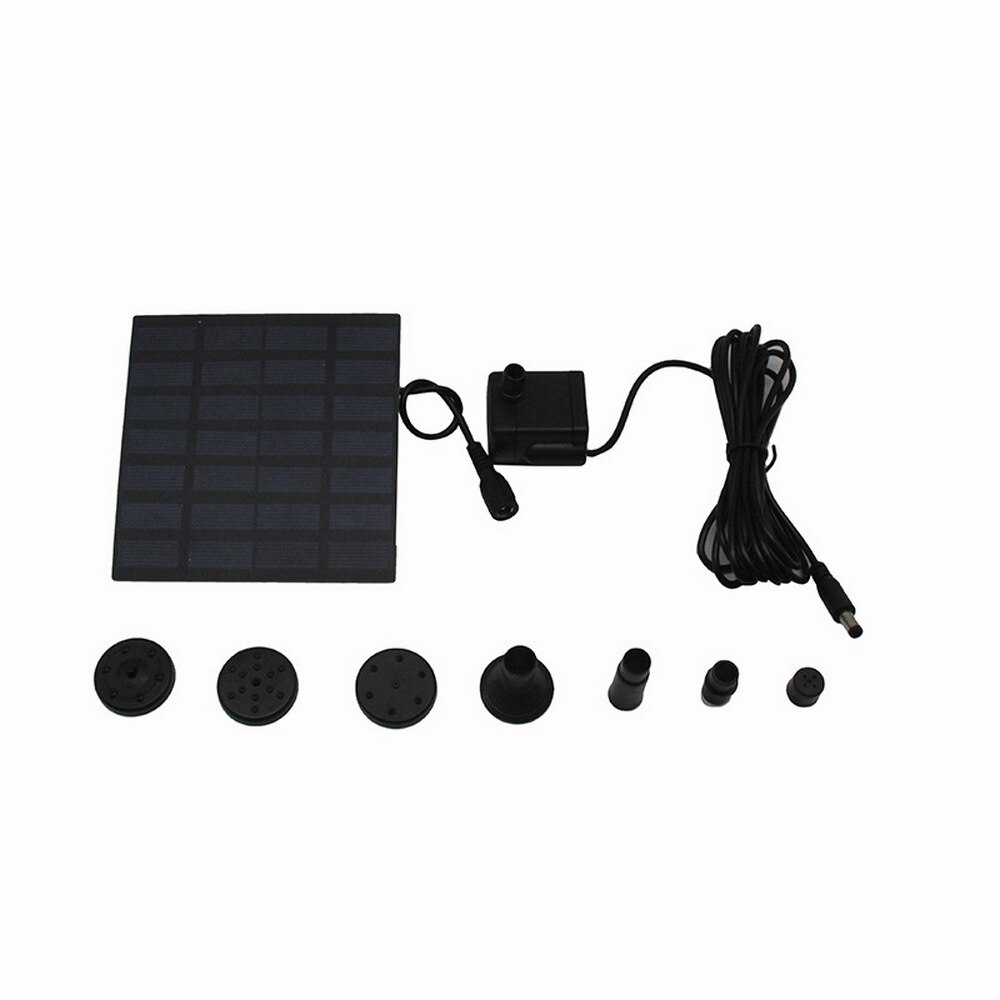 7V 1.2W Solar Fountain, Solar Panel Powered Floating Fountain, Floating Landscaping Solar Outdoor Waterscape Garden Fountain: Default Title