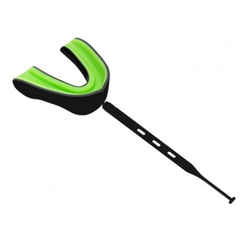 Guantoni da boxe respirazione libera boxe paramenti tutore senza odore protezione dei denti bretelle Sparring protezione della bocca per il calcio: Black  Green