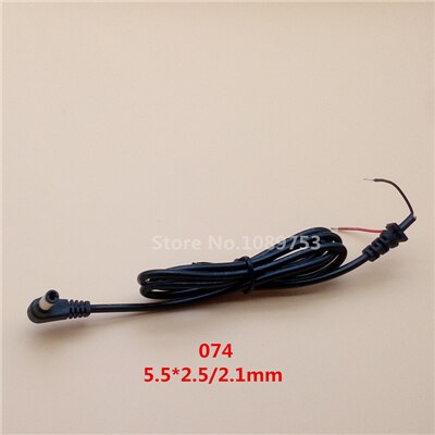 1Pcs Adapter Output Power Cord DC Male Plug with 100cm Cable 5.5*2.5/2.1 4.0*1.7 3.5*1.35 2.5*0.7mm: Orange