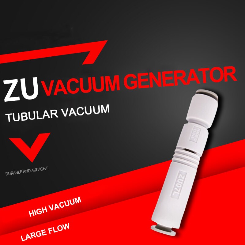 For smc chuck rett type  zu05s zu07s zu05l zu07l pneumatisk zu tube vakuum generator negativt trykk vakuum generator