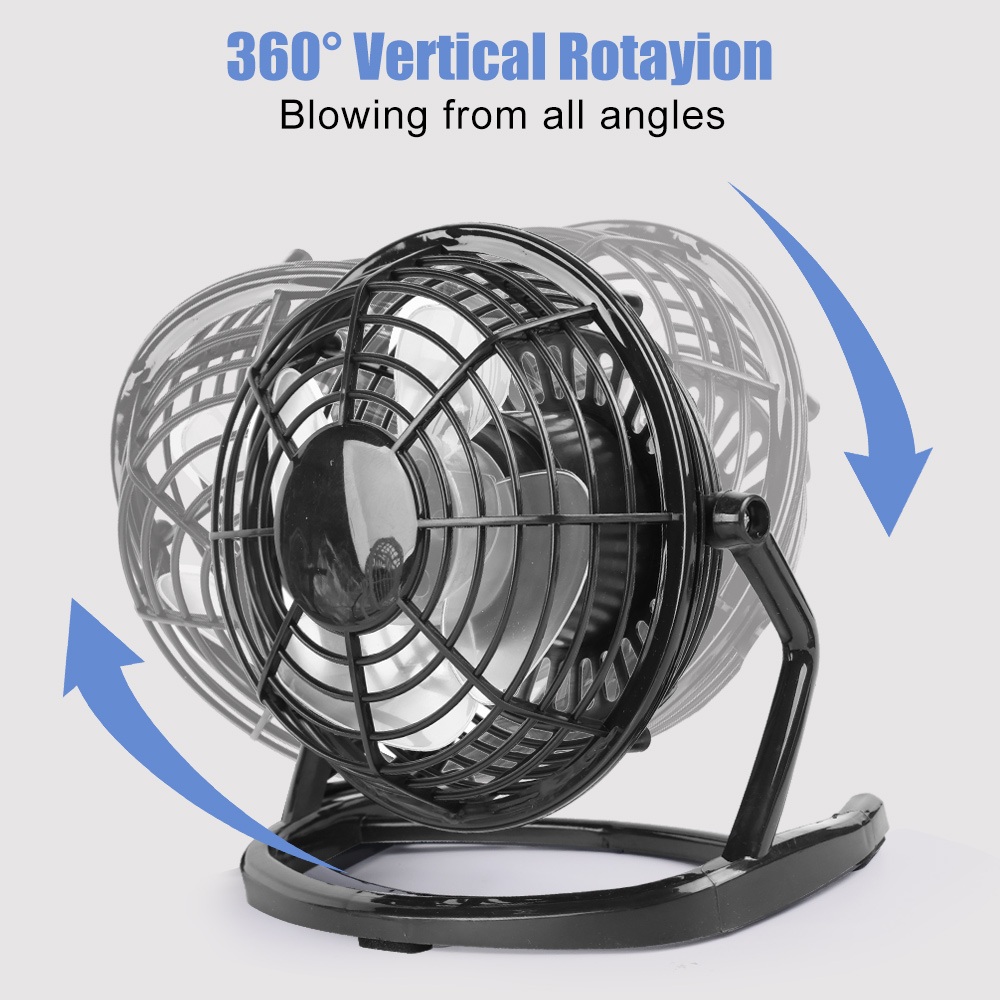 Desk USB Silent Fan Cooler For Laptop Notebook PC Desktop Summer Cooling Fans 180 Degree Rotation 4 Blades USB Mini Fan
