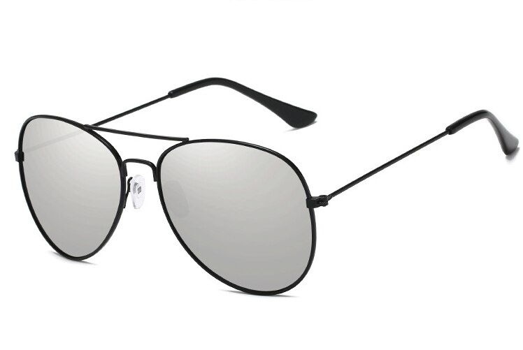 neue Pilot Spiegel Sonnenbrille Frauen/Männer Luxus Sonnenbrille Frauen Vintage Outdoor Driving Oculos De Sol UV400: C11 Black Silver