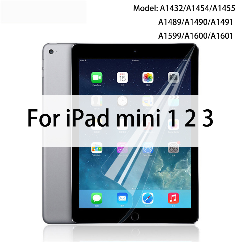 3 paczki Tablet folie ochronne na ekran do miękka folia do iPad 9.7 10.2 10. 5 10.9 11 12.9 Air 4 3 2 Mini 6 5 4 3 2 dla ipad 2017 2018 2020: For Mini 1 2 3