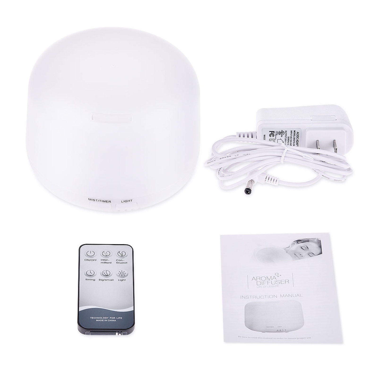 Air Humidifier Electric Aroma Diffuser 300ml Remote Control Aroma Cool Mist Humidifier with 7 Color Changing Lights Oil Diffuser