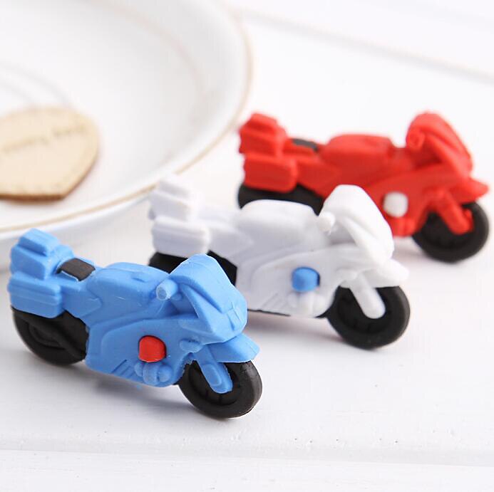 1PC Nette Karikatur motorrad Radiergummi freundlicher Gummis Schreiben Zubehör (ss-486)