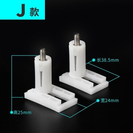 2Pcs toilet seat cover Fixings Plastic toiletseat Screws Quick Release Hinge toilet Mounting connector Repair Parts: J