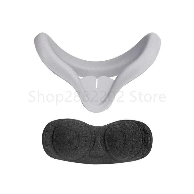 Dustproof Lens Anti Scratch Case Silicone Eye Cover Pad Skin for Oculus Quest 2: Gray