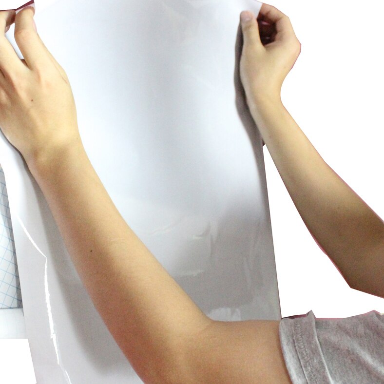 SOSW-Peel and Stick Whiteboard PVC Sticker Free Marker Pen 45cmx200cm