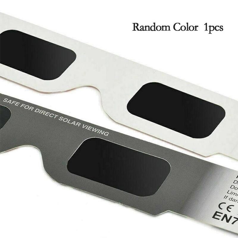 White Frame Paper Solar Eclipse Glasses Solar Ring Eclipse Glasses Total Solar Eclipse Observation Glasses Solar Eclipse Glasses