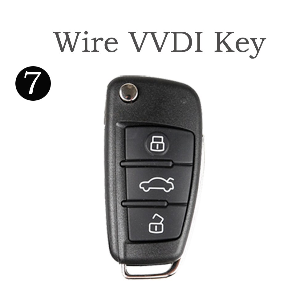 OkeyTech, llave VVDI de 3 botones, llave inteligente de coche, tarjeta de mano Universal inalámbrico remoto/cable para VVDI MINI herramienta de clave programador: Type 7