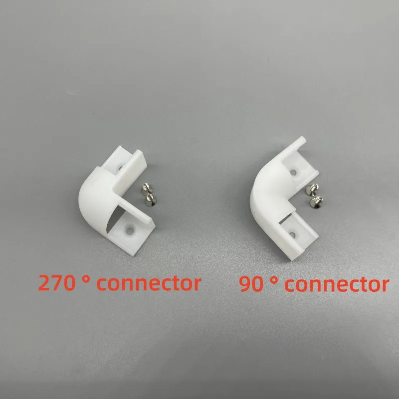 Connecteur de profil en aluminium d'angle LED, coin intérieur et extérieur de 90/270/180 degrés, menuisier de canal en aluminium 1616V pour systèmes d'éclairage