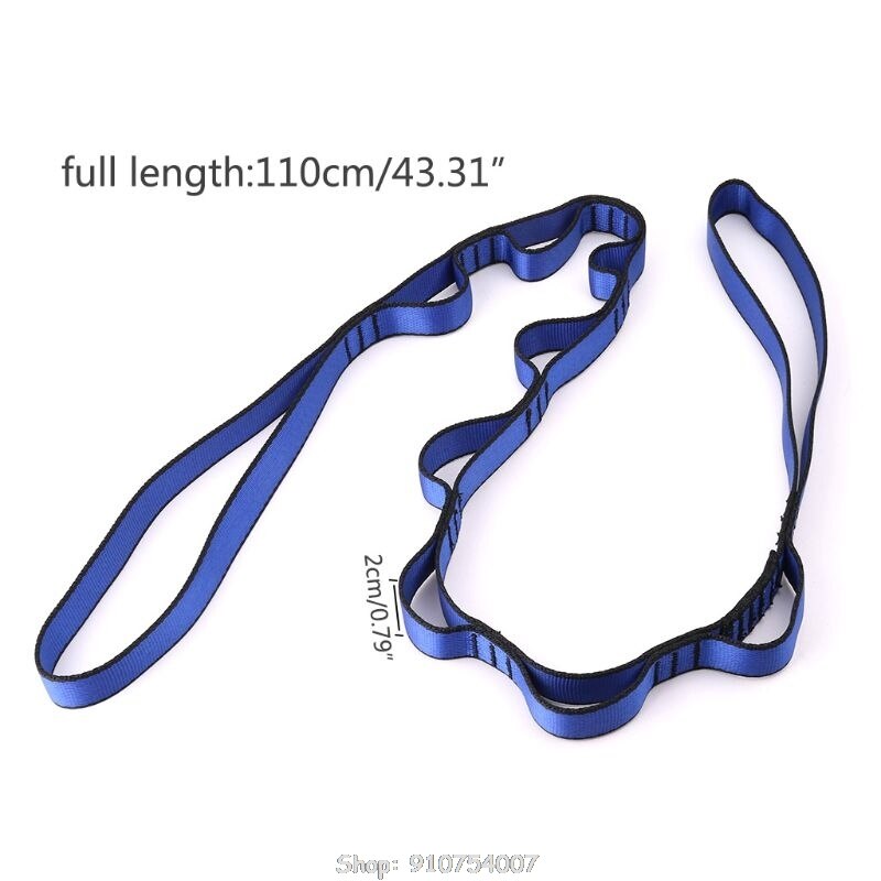 Climbing Nylon Daisy Chain Rope With Loops Yoga Hammock Hanging Strap Bandlet N16 20