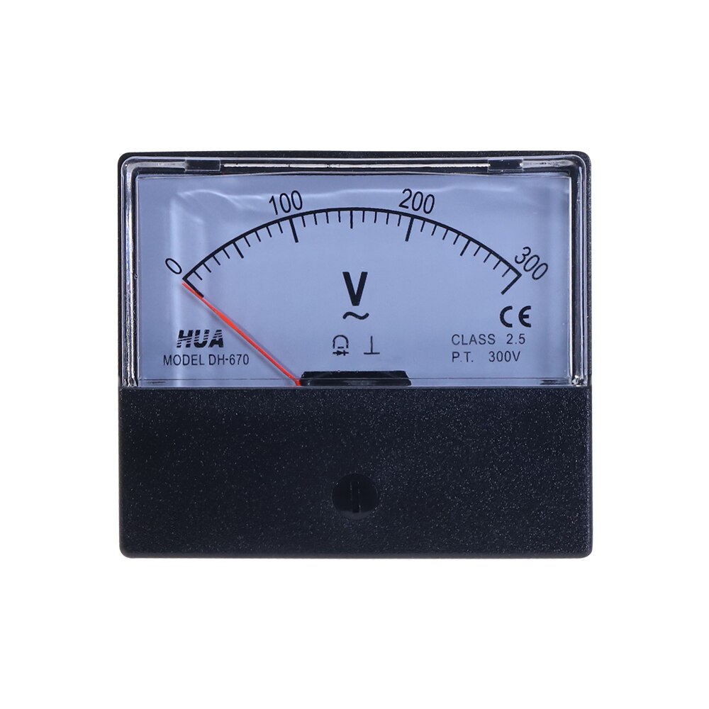 Ac Analoge Panel Volt Voltage Meter DH-670 Voltmeter Gauge 20V 150V 300V 500V Mechanische Voltmeter
