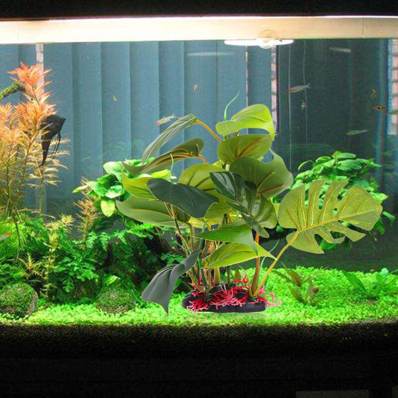 Ornament Kunstmatige Groene Plant Voor Fish Tank Aquarium Ornament Decor Plastic-P101