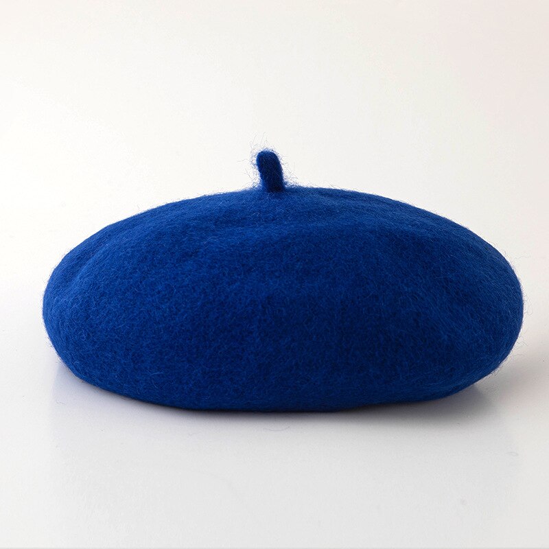 NO.ONEPAUL Female Bonnet Caps Winter All Matched Warm Walking Hat Cap Cheap Women Wool Solid Color Beret: JBR-A13
