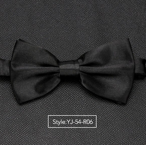 Herren Fliege Hochzeit Krawatten für Männer Frauen Solide Schmetterling Krawatte Krawatte Männlichen Kleid Hemd Zubehör Bowtie: YJ-54-R06