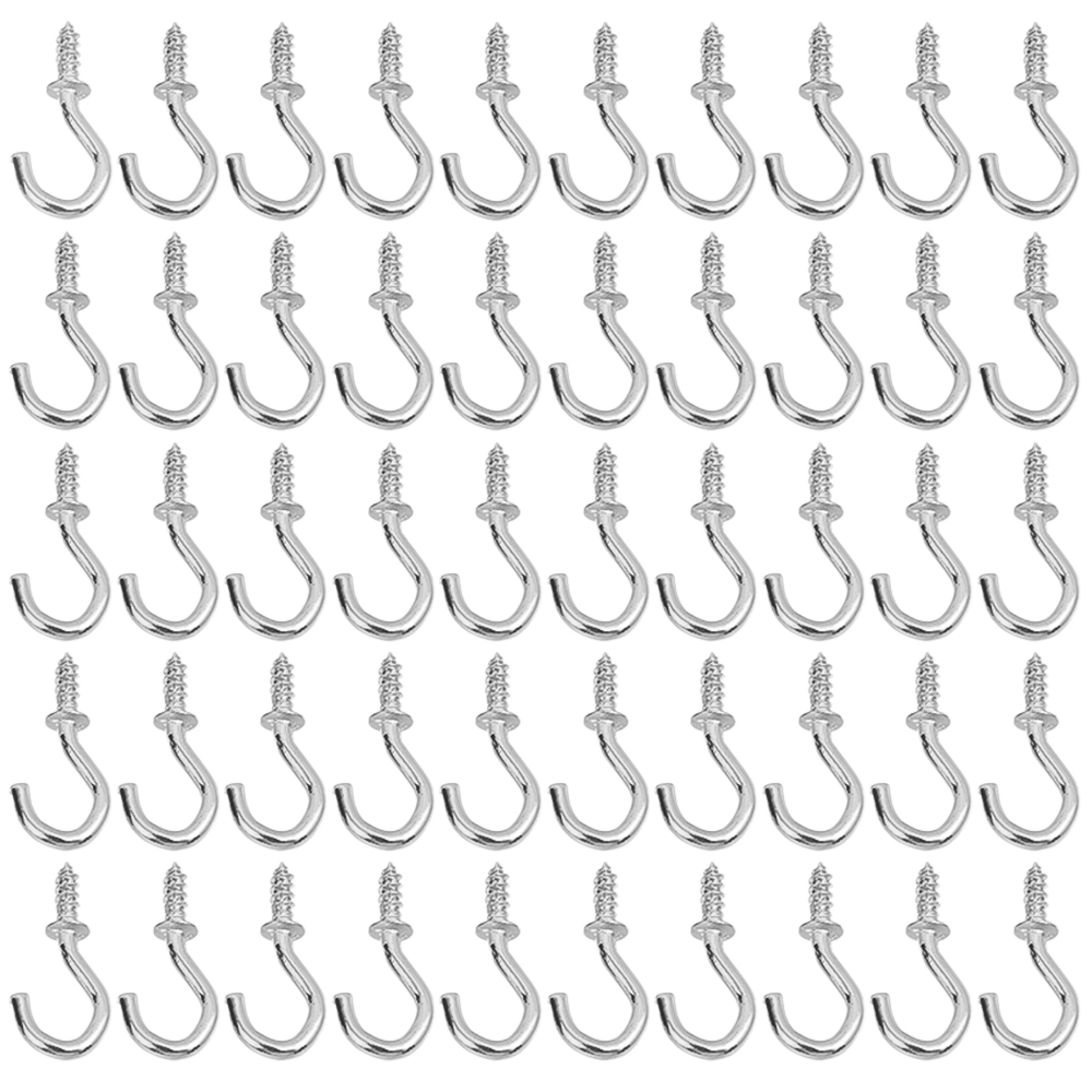 Screw Hooks Cup Hook Shouldered Screw Hanging Heavy Duty Cup Extend A Holders Wood Securing Light Home Storage Racks: XL / light green