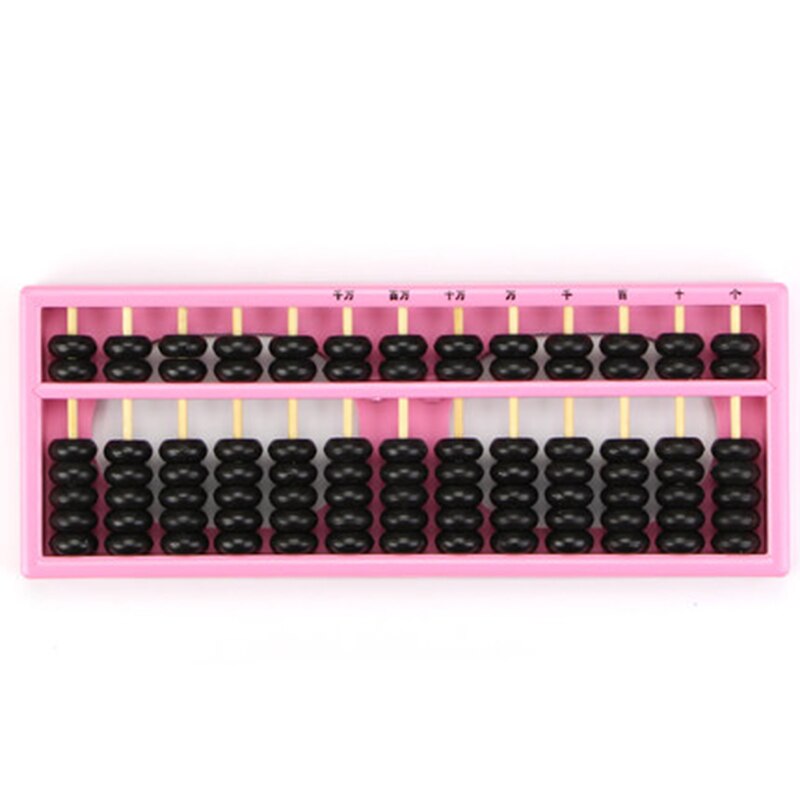 Chinesische Abacus Arithmetik Soroban 13 Ziffern Kinder Math spielzeug Berechnung Werkzeug Chinesischen Abacus Spielzeug Soroban Japanischen Abacus Soroban: Rosa