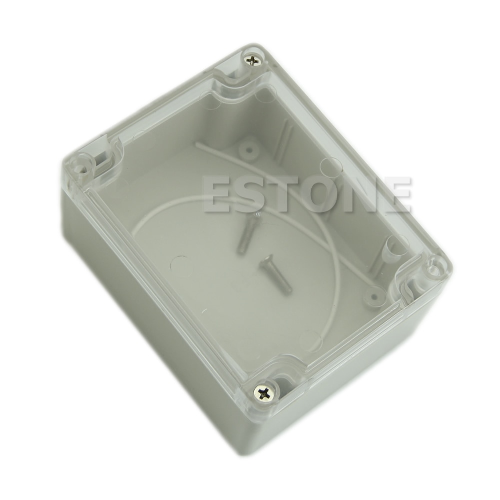 Kunststof Waterdichte Clear Cover Elektronische Project Box Behuizing Case 115x90x55MM