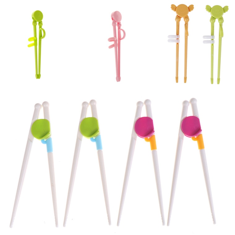 1 Pair Multi Color Cute Learning Training Chopsticks For Kids Children Chinese Chopstick Learner
