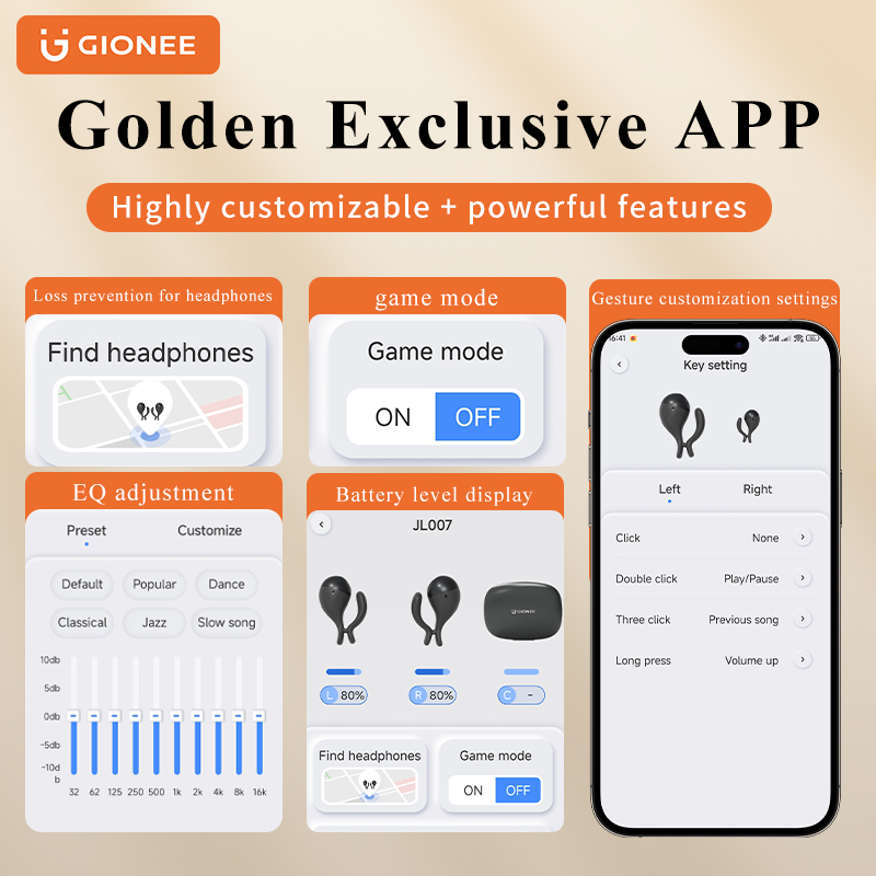 Gionee-Auriculares deportivos inalámbricos con Bluetooth 5,0, audífonos intrauditivos impermeables IPX7, estéreo con micrófono HD