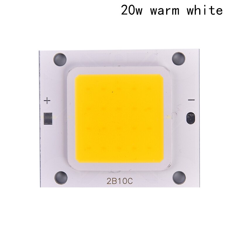 Cob led chip led matrix til spotlight diode led lys projektørlampe kilde 4.6cm x 4cm: 20w varm hvid