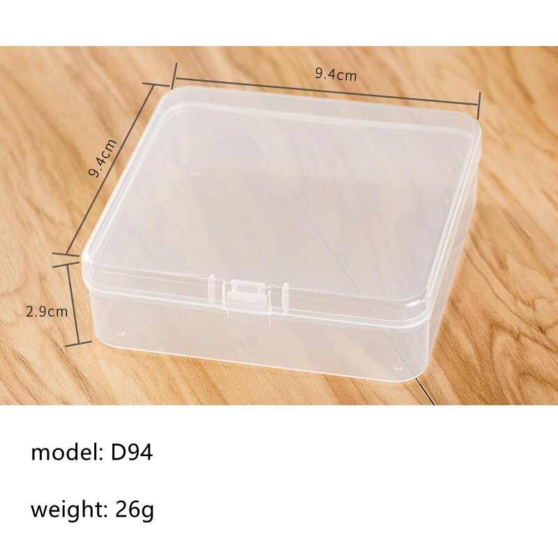 Storage Box Small Empty Box Plastic Storage Box PP Jewelry Earring Bead Screw Holder Case Display Organizer Container: D94
