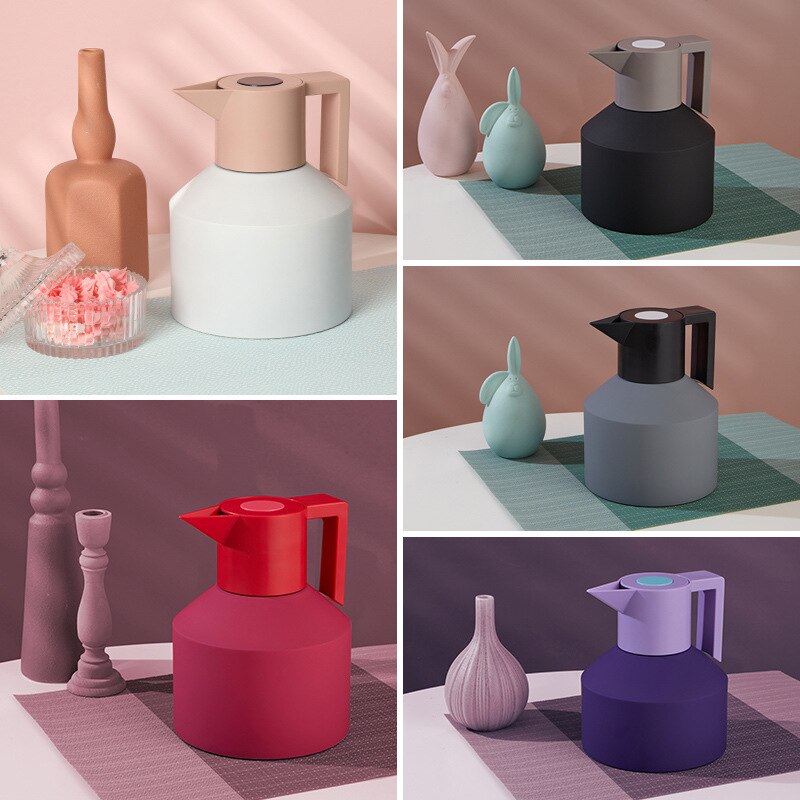 Geometrische Wasser Krug Wasser Krug Große Kapazität Krüge Doppel Schicht Vakuum Kaffee Thermos Wasserkocher Isolierte Flasche Tee Topf