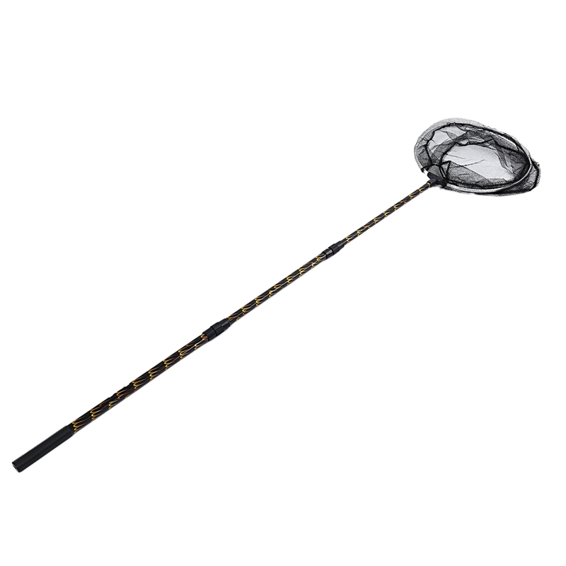 Epuisette rétractable pliante,filet avec manche en alliage d&#39;aluminium, matériel de pêche, 170 m,