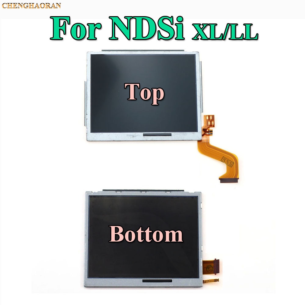 1pcs Top Upper & Bottom Lower LCD Display Screen Replacement for Nintendo DS Lite For DSL For NDSL For 3DS 3DS XL LL