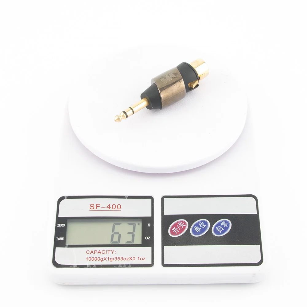 ■monsterkabel 6.35mm trs stereo till xlr hona-adapter ren koppar guldpläterad förlustfri ljudomvandlare hifi för mixerförstärkare
