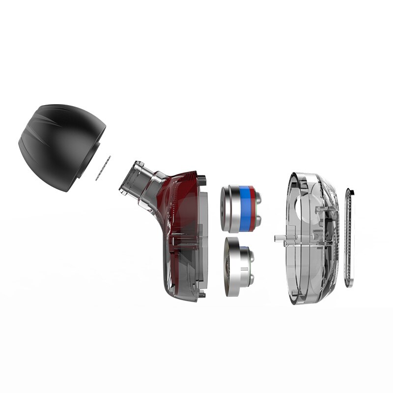 KZ ZSE In-ear Headphones - Dual Driver Subwoofer HIFI DJ Monitor - Wired Sport Earphones for Mobile