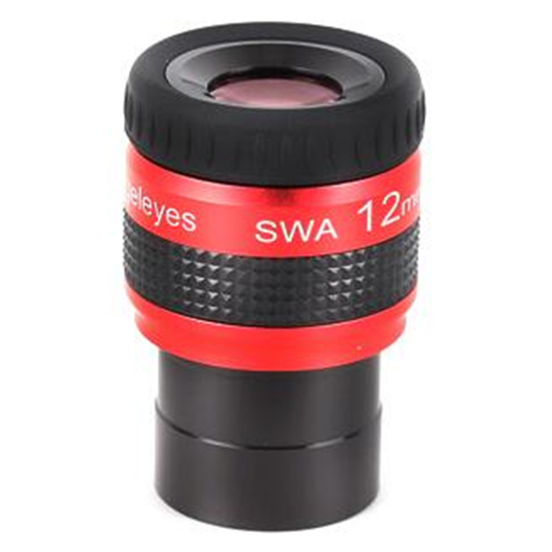 Angeleyes swa 70 grader super vidvinkel høy akromatisk 1.25 tommer 8mm 12mm 16mm 19mm 27mm metall okular teleskop tilbehør: Swa 12mm