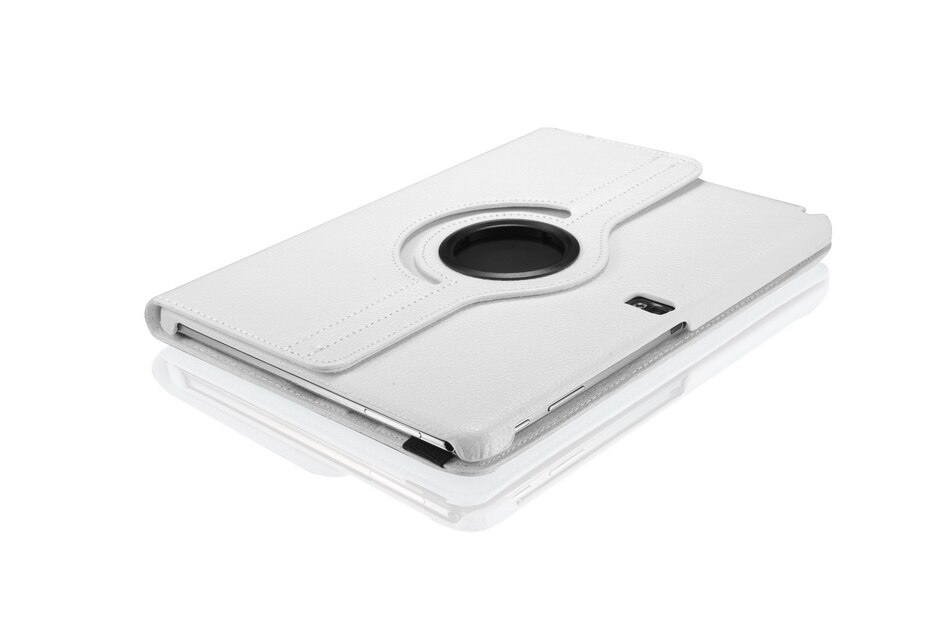 For Samsung Galaxy Tab Pro 10.1 inch T520 T525 T521 Note P600 P601 P605 Tablet Case 360 Rotating Bracket Leather Cover: White / NOTE 10.1 SM-P600