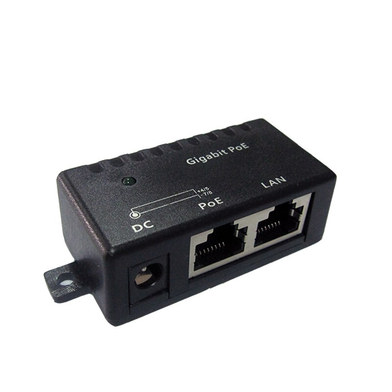 Gigabit POE injector 100/1000Mbps Single port POE for IP camera IP phone WiFi AP