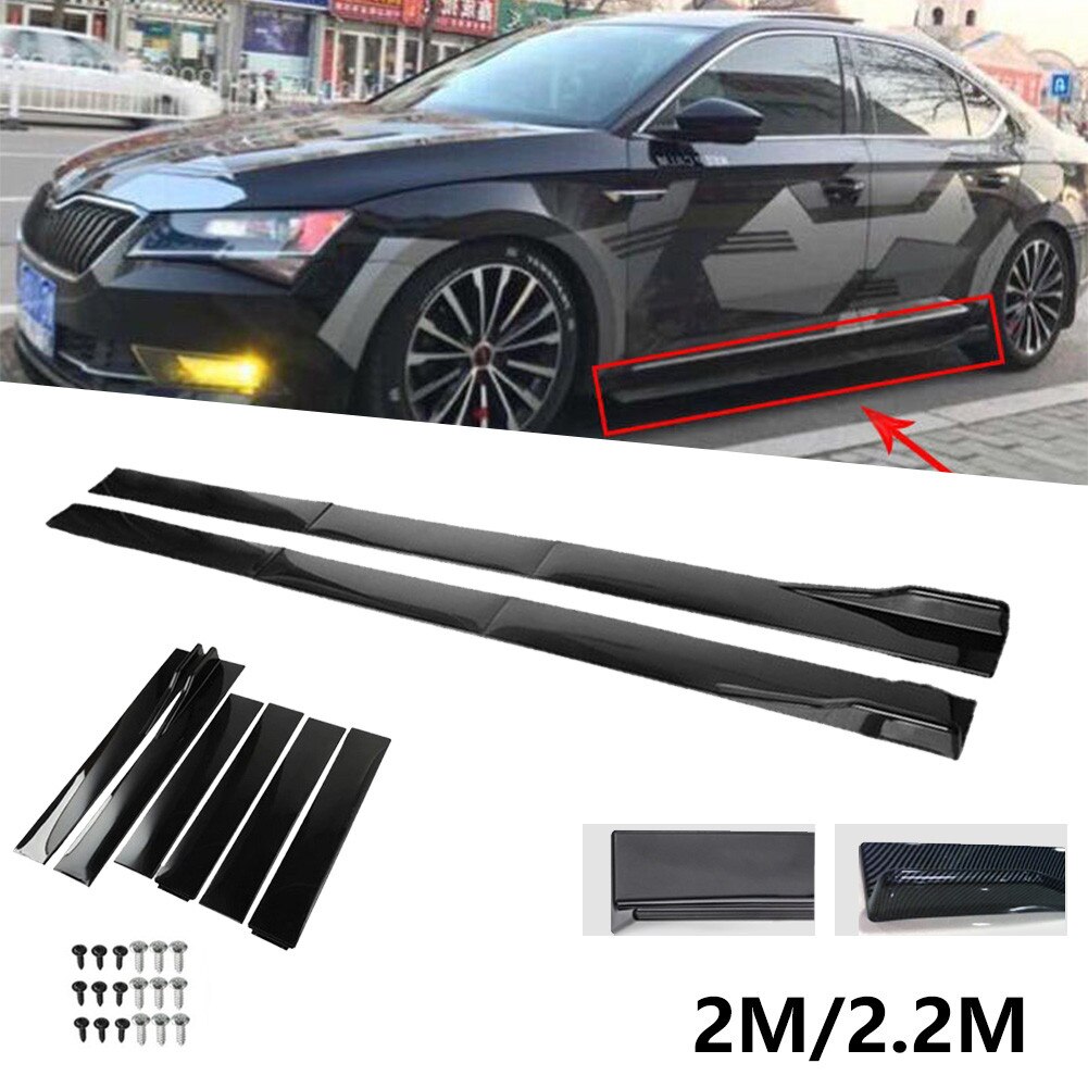 Large Product Three-stage Car General Side Skirts Car Modification Split Side Skirts Small Surround 2/2.2M Automotive Goods