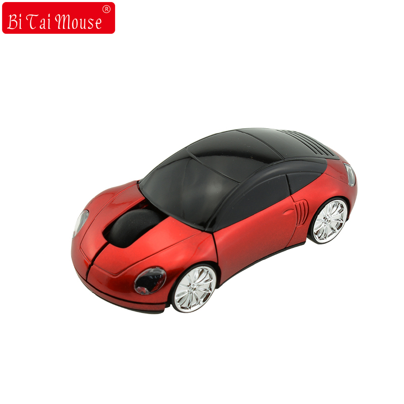 BTS 2.4GHz Optical Wireless Mouse 3D Car Shape mouse 1600DPI Receiver USB Mice For Notebook PC Laptop